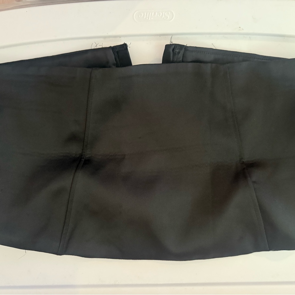 Elegant Black Tube Top (Corset Clips)